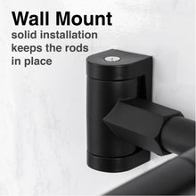 Carregar imagem no visualizador da galeria, 44 in. to 70 in. Double Curved Shower Rod (Matte Black Finish)
