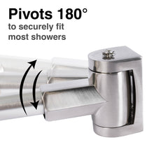Carregar imagem no visualizador da galeria, 44 in. to 70 in. Double Curved Shower Rod (Brushed Nickel Finish)
