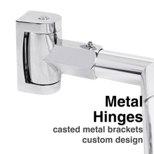 Carregar imagem no visualizador da galeria, 44 in. to 70 in. Double Curved Shower Rod (Chrome Finish)
