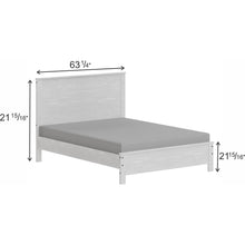 Load image into Gallery viewer, Albany Solid Wood Twin Bed Frame with Headboard, Heavy Duty Modern Rustic Twin Size Bed Frames, Box Spring Needed
