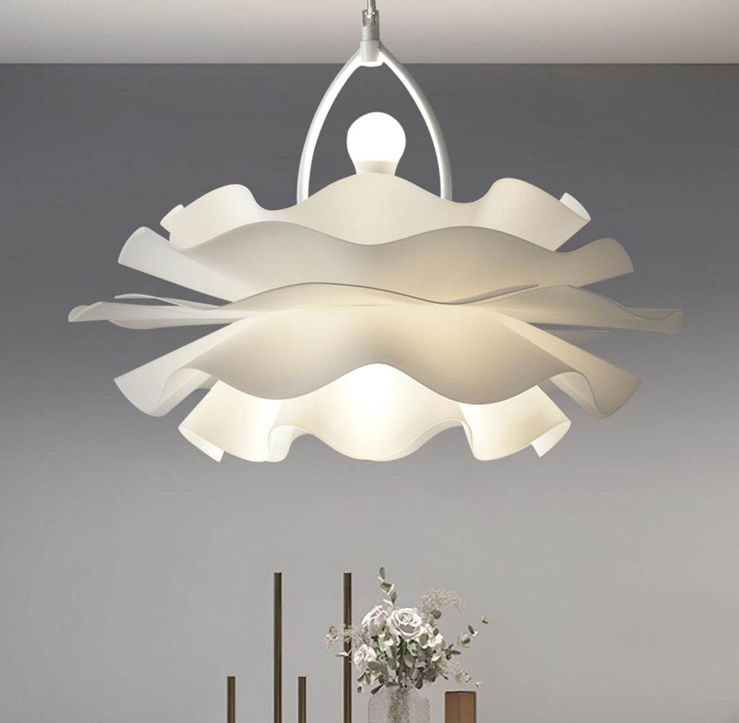 Chandeliers for Dining Room Lighting Fixtures Hanging,2-Light Romantic Modern Chandelier, Acrylic Flower Shape Chandeliers for Bedroom,Hallway, Living Room, Foyer, Office, Bar,Island Lights