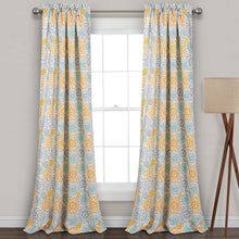 Cargar imagen en el visor de la galería, Blooming Flower Light Filtering Window Curtain Panel Set
