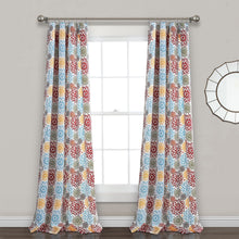 Cargar imagen en el visor de la galería, Blooming Flower Light Filtering Window Curtain Panel Set
