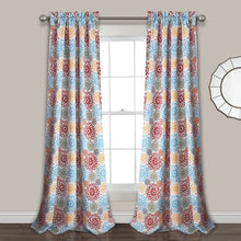 Cargar imagen en el visor de la galería, Blooming Flower Light Filtering Window Curtain Panel Set
