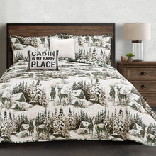 Load image into Gallery viewer, Camouflage Leaves Quilt 5 Piece Set
