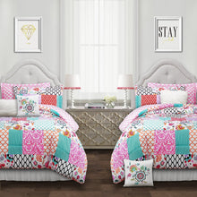 Load image into Gallery viewer, Brookdale Patchwork Comforter Set Back To Campus Dorm Room Bedding
