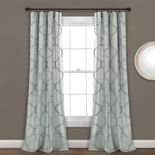 Cargar imagen en el visor de la galería, Avon Chenille Trellis Window Curtain Panel Set
