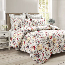 Cargar imagen en el visor de la galería, Blooming Garden Reversible 5 Piece Comforter Set
