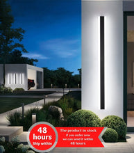 Carregar imagem no visualizador da galeria, MIRODEMI® Black Outdoor Waterproof LED Wall Lamp With App Control Model
