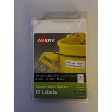 Carregar imagem no visualizador da galeria, Avery Durable Multi-Surface ID Labels, Handwrite, 1.25&quot; x 3.5&quot;, Pack of 40 (61522)
