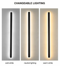 Carregar imagem no visualizador da galeria, MIRODEMI® Black/White/Gold Outdoor Waterproof Tall Aluminum LED Wall lamp For Garden
