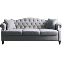 Carregar imagem no visualizador da galeria, 3-seater + 3-seater Combination sofa.Grey Velvet W834S00064
