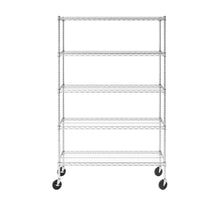 Load image into Gallery viewer, 18&quot; x 48&quot; x 72&quot; 5-Tier Wire Rack
