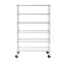 Load image into Gallery viewer, 18&quot; x 48&quot; x 72&quot; 6-Tier Wire Rack
