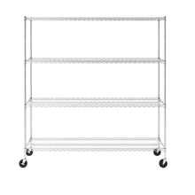 Load image into Gallery viewer, 18&quot; x 72&quot; x 72&quot; 4-Tier Wire Rack
