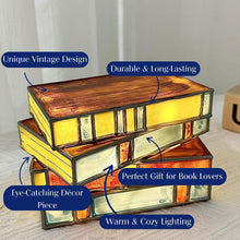 Load image into Gallery viewer, Stained Glass Books Lamp
