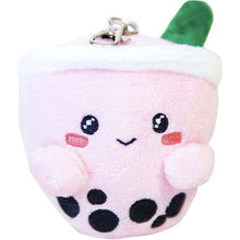 Carregar imagem no visualizador da galeria, ABC Boba Tea Plush Pink Berry Cute Stuffed Animal Toy for Wallet, Backpack or Purse 5&quot;
