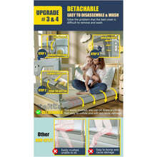 Load image into Gallery viewer, HOLIKE Bed Rails for Toddlers - 60&quot; 70&quot; 80&quot; Extra Long Baby Bed Rail Guard (3 Sides: Perfect for Twin Bed, Include 3 Sides)
