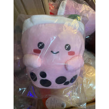 Carregar imagem no visualizador da galeria, ABC Boba Tea Plush Pink Berry Cute Stuffed Animal Toy 10&quot;
