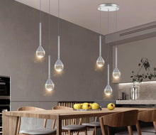 Load image into Gallery viewer, HAIXIANG Mini Chandeliers 3-Lights Modern Chrome Light Pendant Lights
