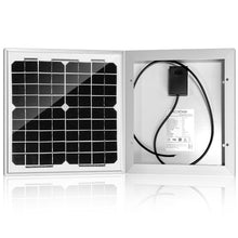 Cargar imagen en el visor de la galería, ACOPower 10W 12V Solar Charger Kit, 5A Charge Controller with Alligator Clips
