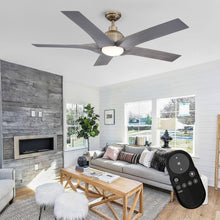 Carregar imagem no visualizador da galeria, 56&quot; Genoa Farmhouse DC Motor Downrod Mount Reversible Ceiling Fan with Lighting and Remote Control
