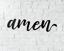 Cargar imagen en el visor de la galería, Amen Metal Word Sign
