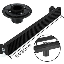 Load image into Gallery viewer, Matte Black  Linear shower drain stainless steel material 24 inch or 35.4 inch with grid cover with hair strainer and adjustment feet
