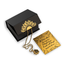 Load image into Gallery viewer, Sunflower Gold Skull Necklace
