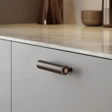 Load image into Gallery viewer, Dark Bronze &quot;Lucente&quot; Tubular Drawer Pulls

