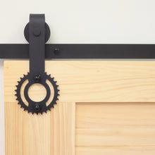 Load image into Gallery viewer, Non-Bypass Sliding Barn Door Hardware Kit - Gear Design Roller
