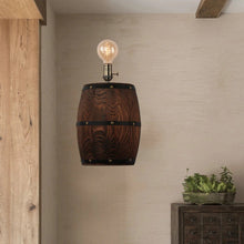 Cargar imagen en el visor de la galería, American vintage country wine barrel wall lamps for restaurant, kitchen aisle, bar
