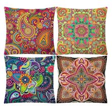 Load image into Gallery viewer, Colorful Bohemian Cushion Cover
