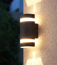 Cargar imagen en el visor de la galería, MIRODEMI® Modern Matte Black Outdoor Waterproof Aluminum LED Wall Light For Porch
