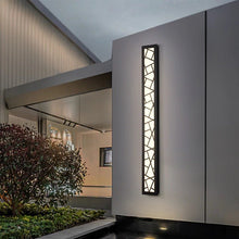 Carregar imagem no visualizador da galeria, MIRODEMI® Black Creative Design Outdoor Waterproof Aluminum LED Tall Wall Lamp For Villa
