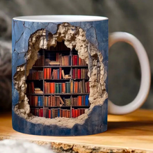 Cargar imagen en el visor de la galería, 3D Bookshelf Mug
