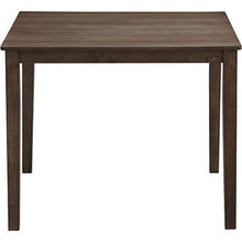 Carregar imagem no visualizador da galeria, (1 Table with 4 Chairs)Wooden Dining Table Set, Mid Century Modern Square Wooden Kitchen Table and Upholstered Dining Chairs for Dining Room, Kitchen, Saving Space,Brown
