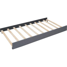 Load image into Gallery viewer, Full Size Upholstered Platform Bed with 2 Drawers and 1 Twin Size Trundle, Classic Headboard Design, Gray
