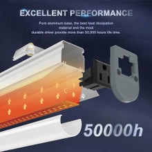 Cargar imagen en el visor de la galería, T10 80W 5000K LED Shop Light Linear 120VAC Only - Bright, Energy-Efficient LED Lighting for Workshops, Garages, and More
