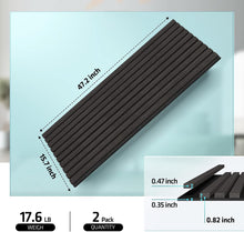 Load image into Gallery viewer, UMIACOUSTICS Wood Wall Panels, 2 PCS Diffusion Panels, 47.2&quot; x 15.7&quot; Sound Proof Panels for Home Office Cinema (Ebony)
