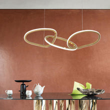 Carregar imagem no visualizador da galeria, Modern luxury LED Oval Circle Chandelier
