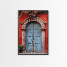 Cargar imagen en el visor de la galería, Change1 Indian Wall Art, Colorful Indian Doors, Framed Canvas Print, Painting Print, Traditional Hindu Architecture, Ready To Hang
