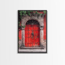 Cargar imagen en el visor de la galería, Change1 Mexican Wall Art, Framed Canvas Print, Old Town Mexico Architecture Wall Art, Framed Art
