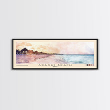 Carregar imagem no visualizador da galeria, Arashi Beach, Aruba Watercolor Beach Print, Vacation Gift, Aruba Wall Art, Framed Canvas Print, Framed Beach Painting
