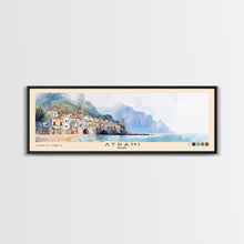 Load image into Gallery viewer, Atrani, Italy Watercolor Beach Print, Vacation Gift, Italy Wall Art, Beach Painting, Beach Decor, Beach Painting
