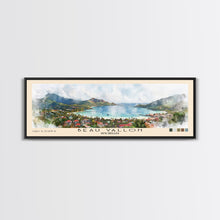 Load image into Gallery viewer, Beau Vallon, Seychelles Watercolor Beach Print, Vacation Gift, Seychelles Wall Art, Beach Painting, Beach Decor, Beach Painting
