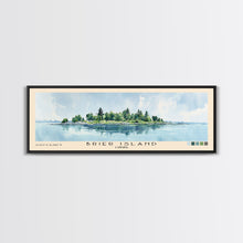 Carregar imagem no visualizador da galeria, Brier Island, Canada Watercolor Beach Print, Vacation Gift, Canada Wall Art, Framed Canvas Print, Framed Beach Painting
