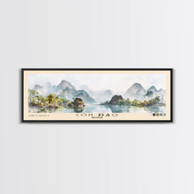 Cargar imagen en el visor de la galería, Côn Đảo, Vietnam Watercolor Beach Print, Vacation Gift, Vietnam Wall Art, Framed Canvas Print, Framed Beach Painting
