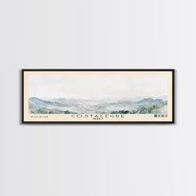 Load image into Gallery viewer, Costalegre, Mexico Watercolor Print, Vacation Gift, Mexico Wall Art, Beach Painting, Beach Decor, Large Wall Art, Wood Frame Art
