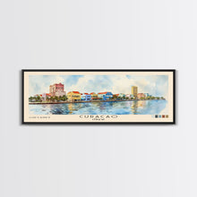 Load image into Gallery viewer, Curacao, Curacao Watercolor Beach Print, Vacation Gift, Curacao Wall Art, Beach Painting, Beach Decor, Beach Painting
